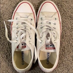 White low top converse